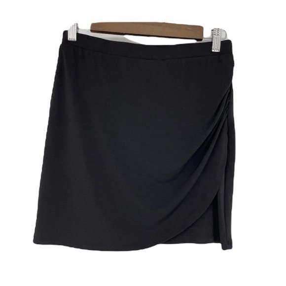 Le chateau black side gathered mini pencil skirt xs - Picture 1 of 8